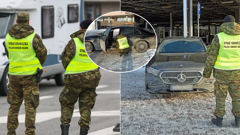 auto Poľsko hranice polícia