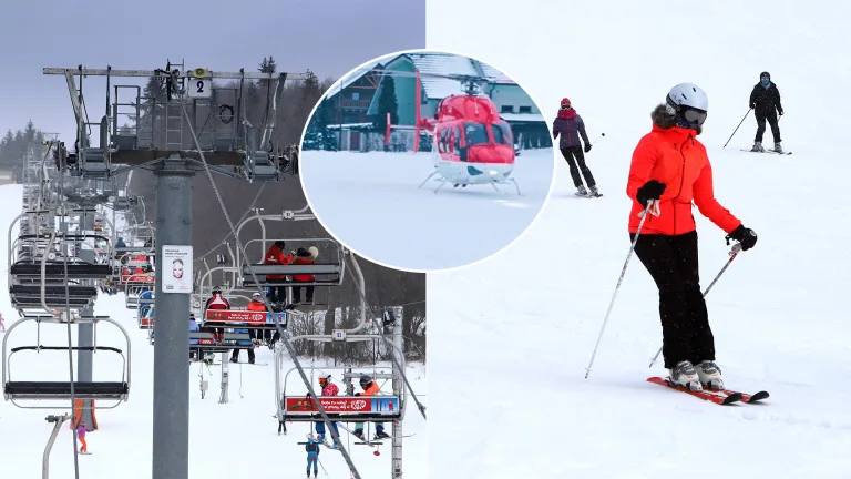 pád Ski Krahule záchranári