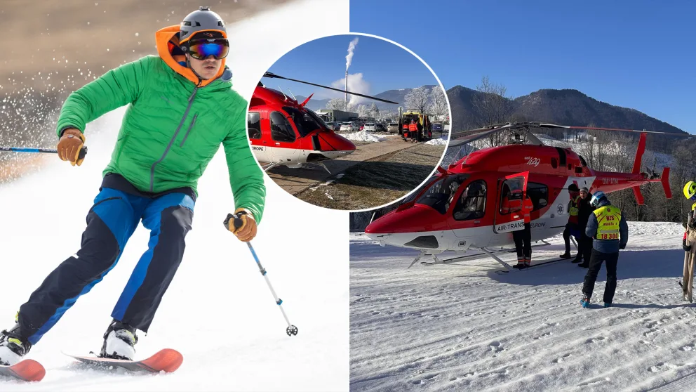 lyžiar pád Vrátna