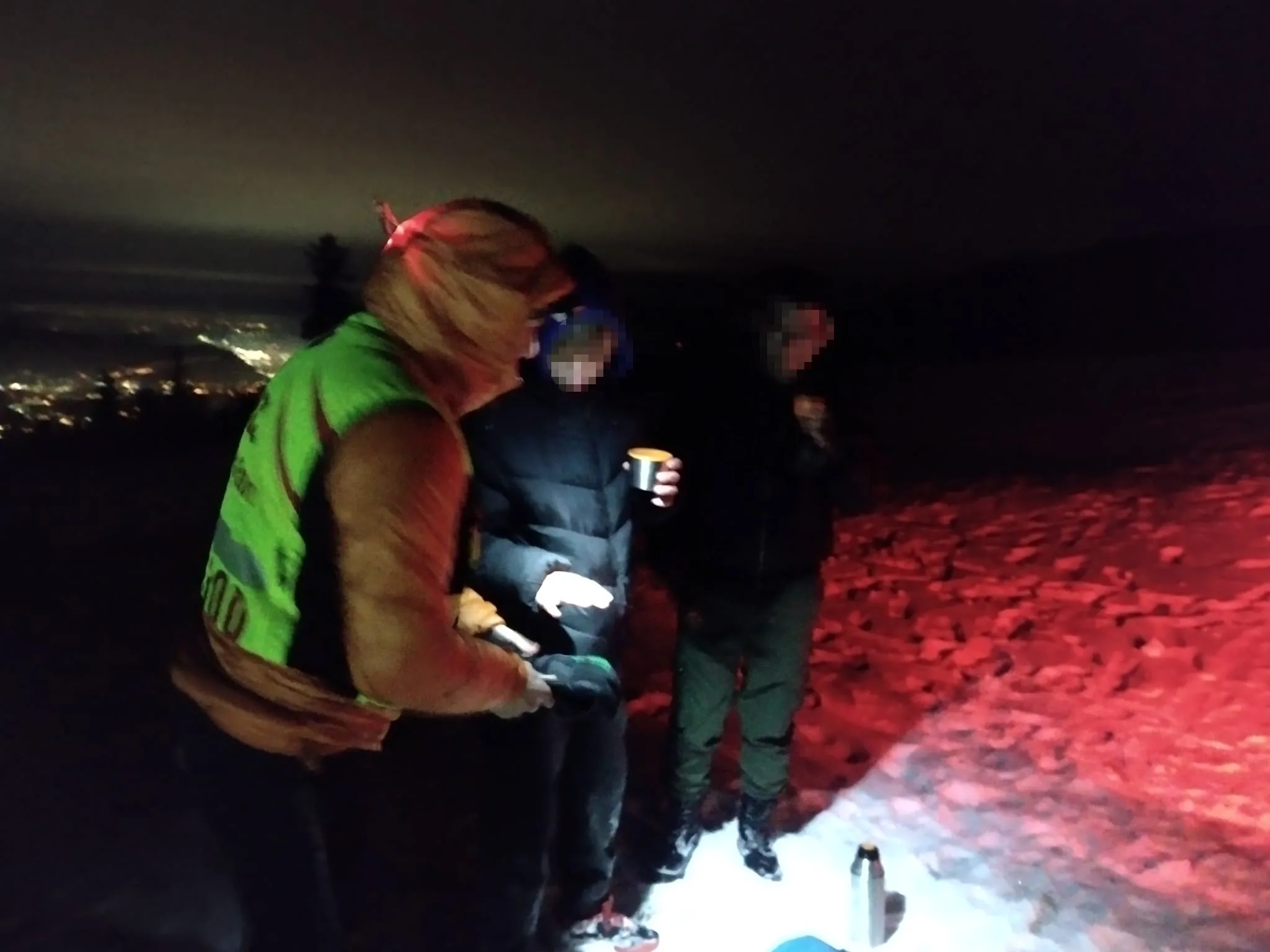 horskí záchranári v oblasti Panského dielu