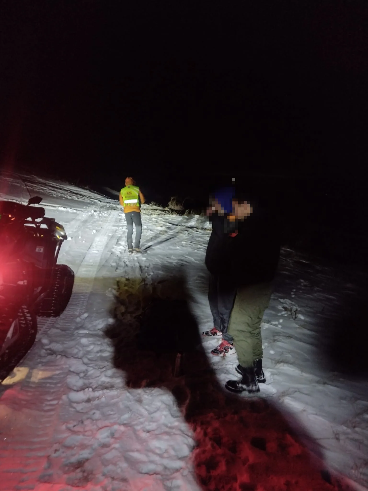 horskí záchranári v oblasti Panského dielu