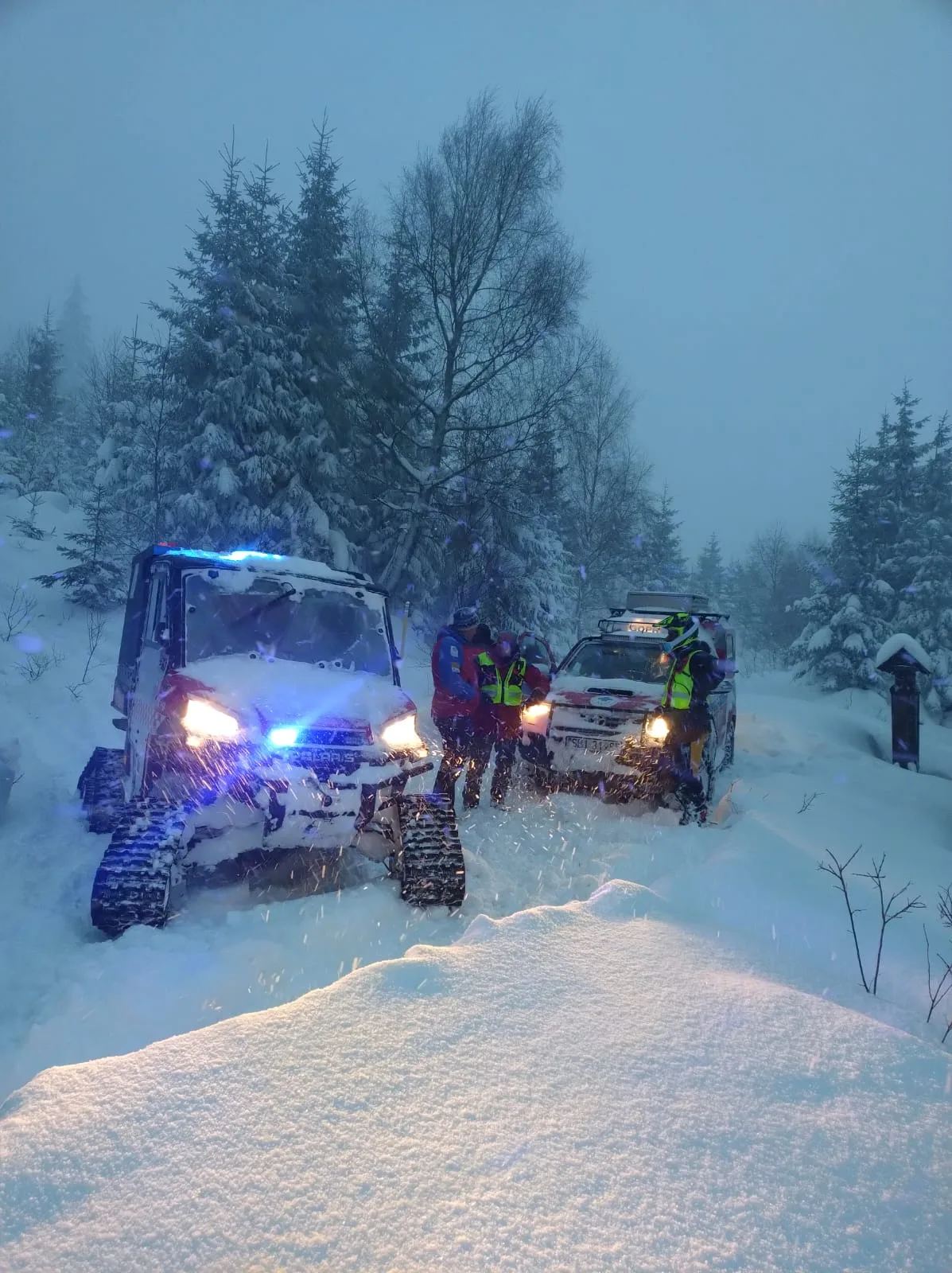 záchranári na Babej hore