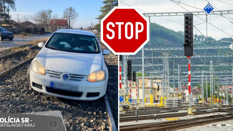 auto, koľajnice, Lozorno