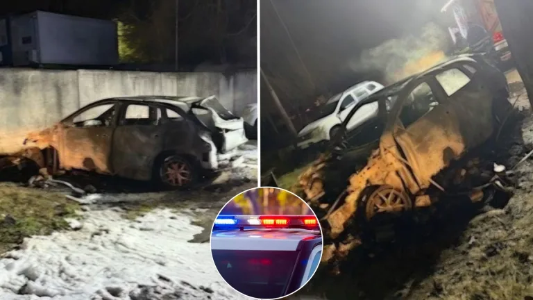 auto, požiar, Bratislava