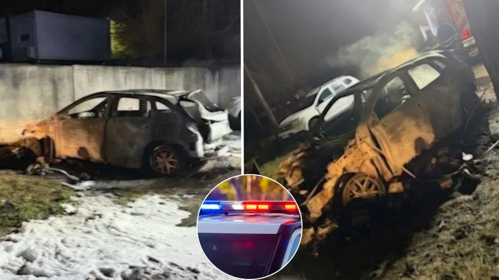 auto, požiar, Bratislava