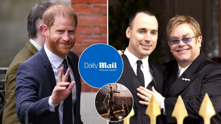 princ Harry, Elton John, Daily Mail, súd