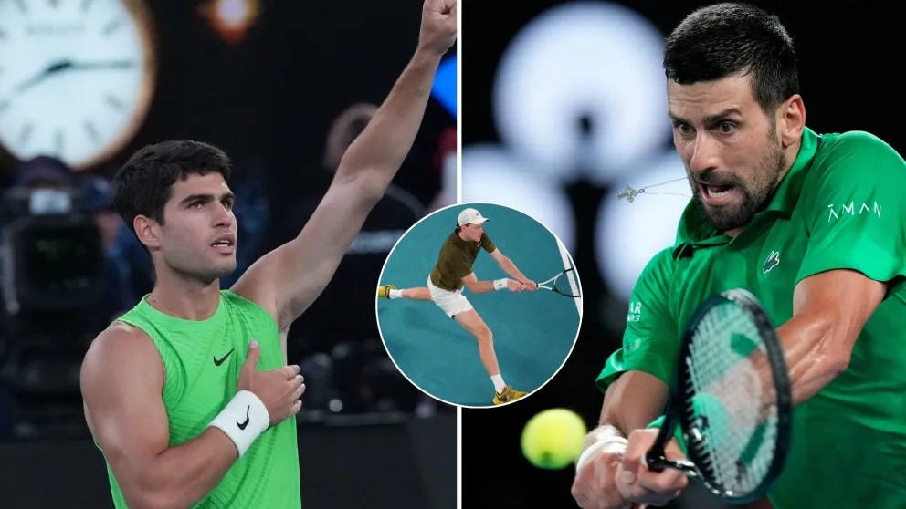 Australian Open, semifinále, Djokovič, SInner, Alcaraz