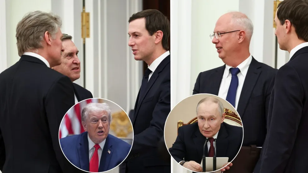 Witkoff, Dmitrijev, Putin, Trump