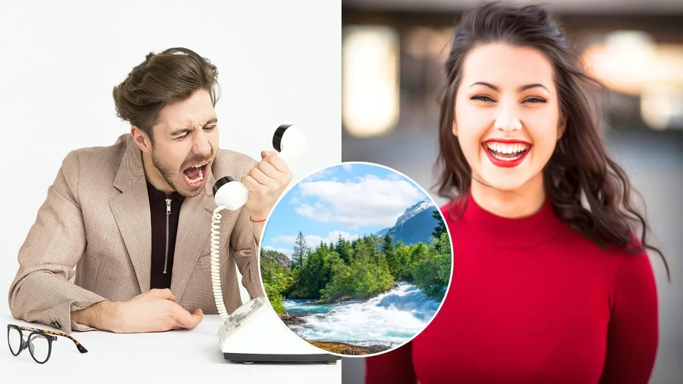 Nahnevaný človek verzus šťastný človek.