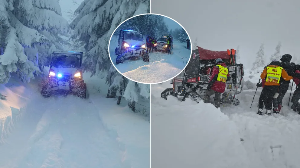 záchranári na Babej hore