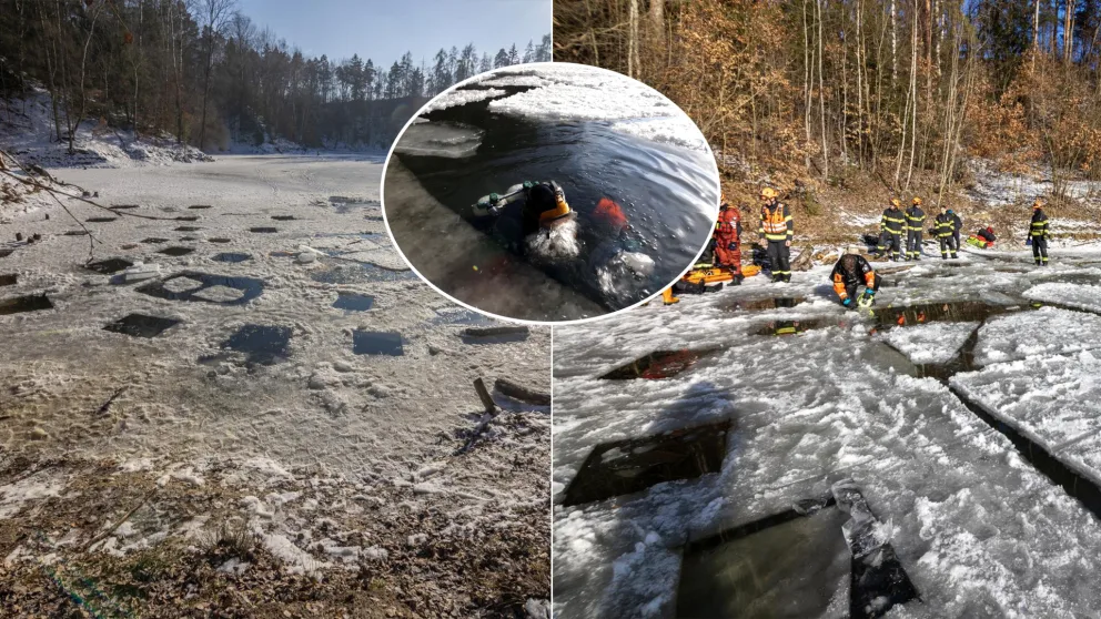 muž telo na Kaolínovom jazierku