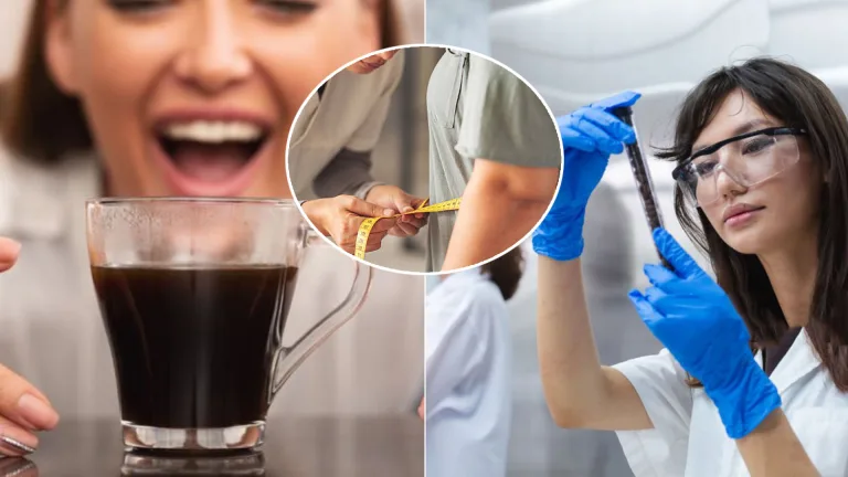 káva hmotnosť veda