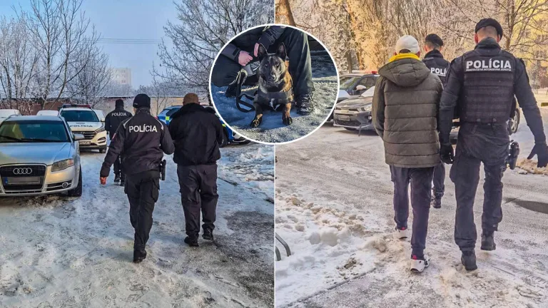 polícia zásah v Michalovciach