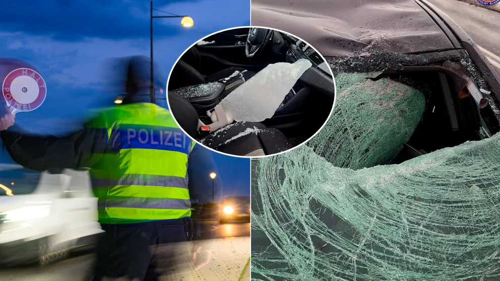 nehoda ľad auto Poľsko