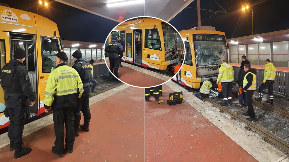 nehoda električky Ostrava