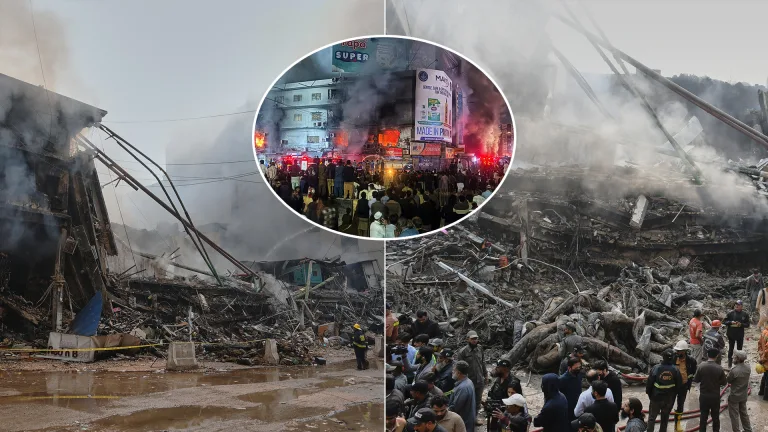 Pakistan požiar nákupné centrum Karáči