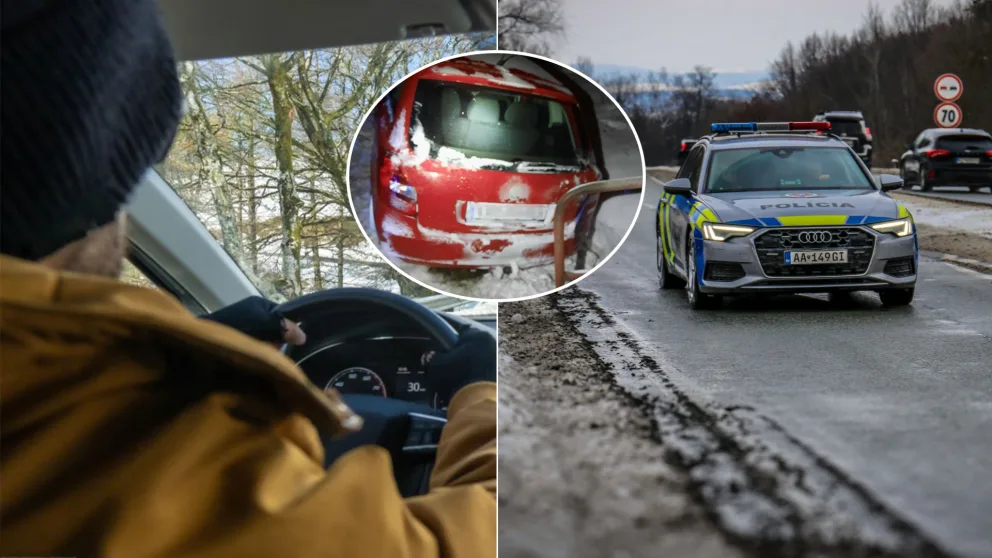 vodič alkohol okres Trebišov nehoda