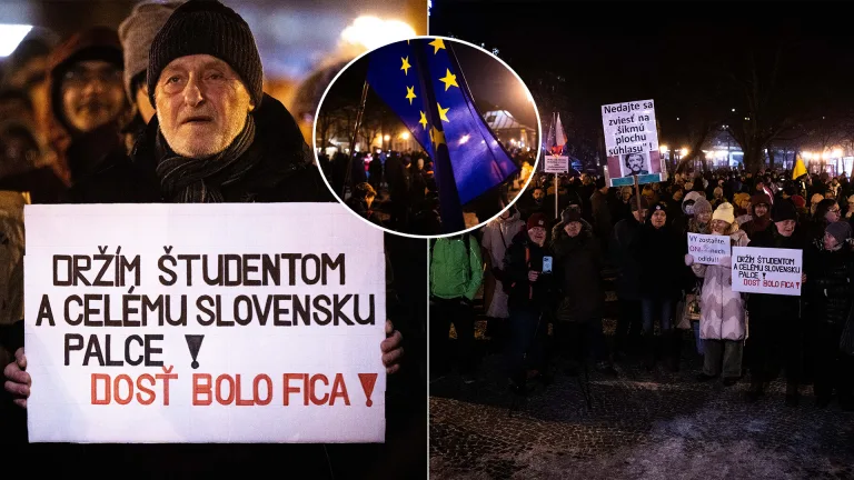 Bratislava študenti protest