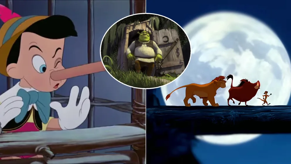 Pinocchio, Leví Kráľ, Shrek