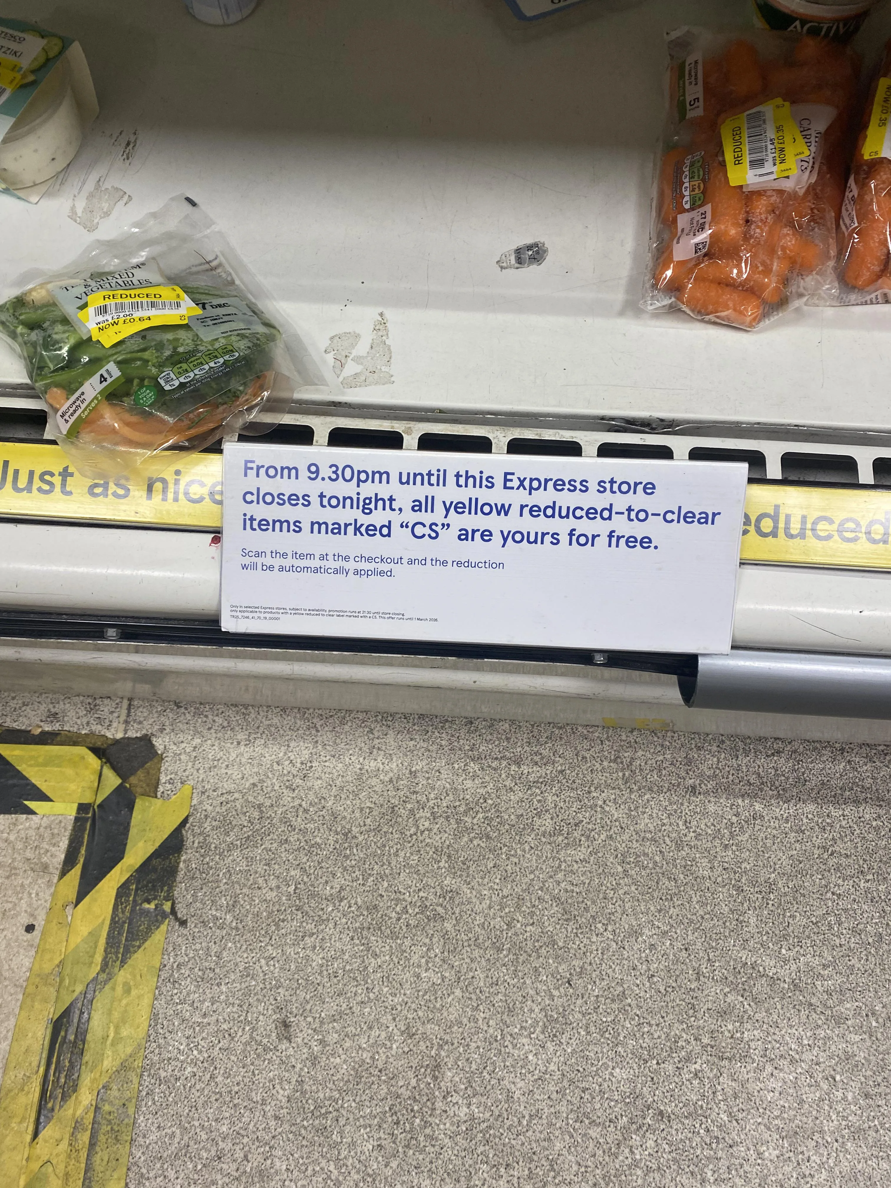 žlté nálepky Tesco akcia