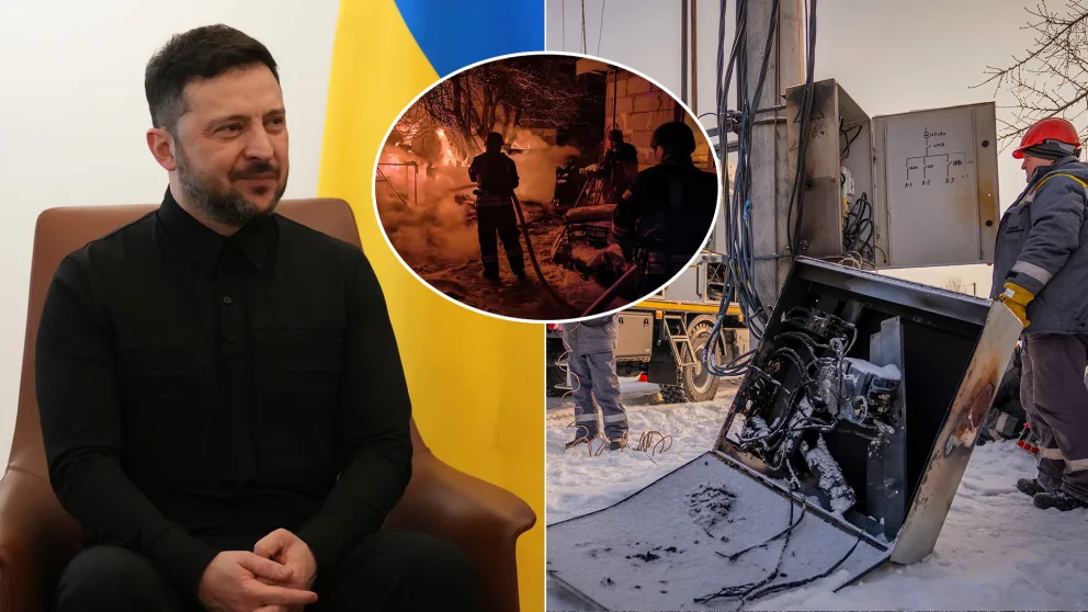 Zelenskyj Ukrajina elektrina