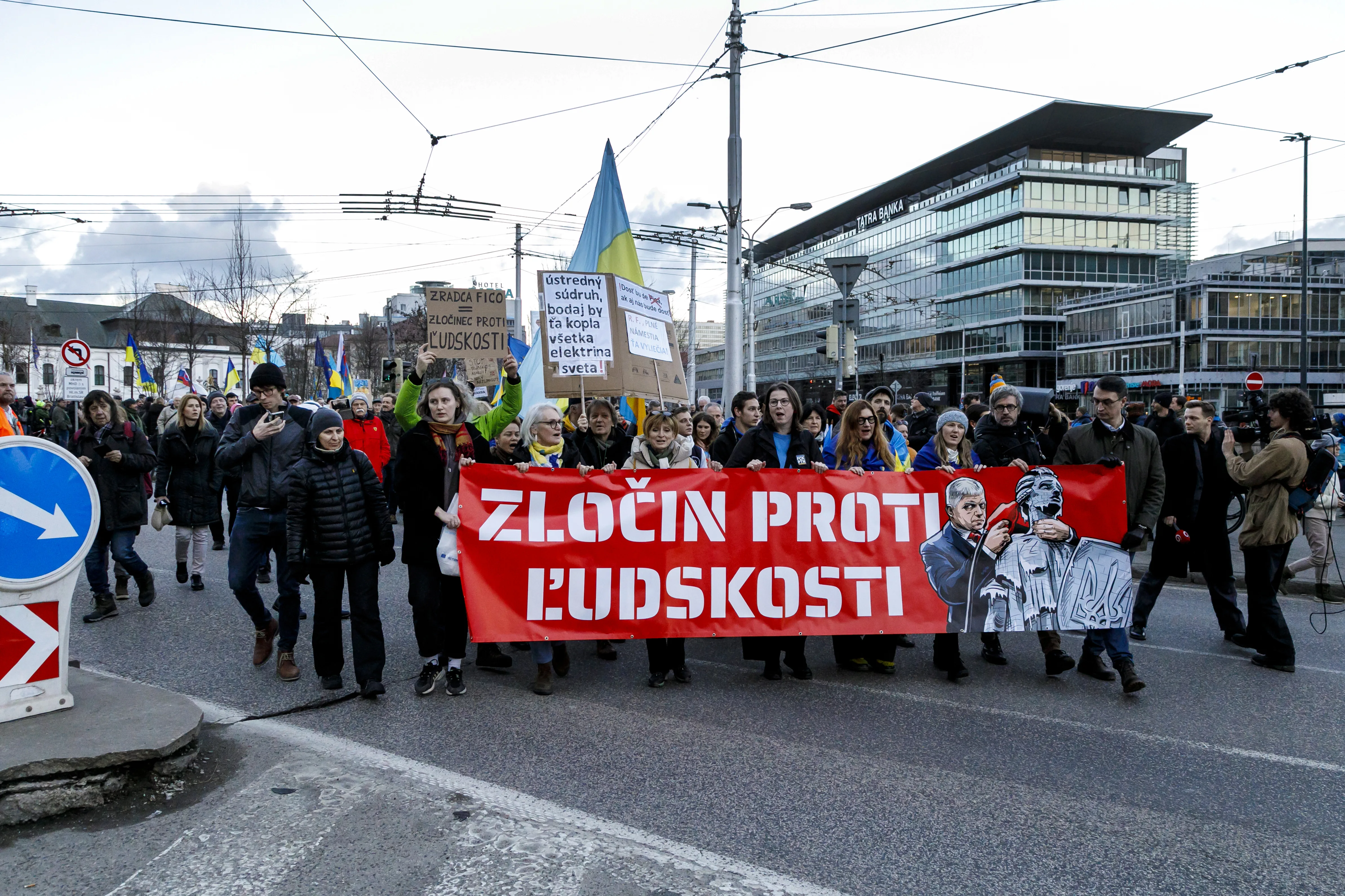 SR Ukrajina Pochod Solidarity Vojna Výročie