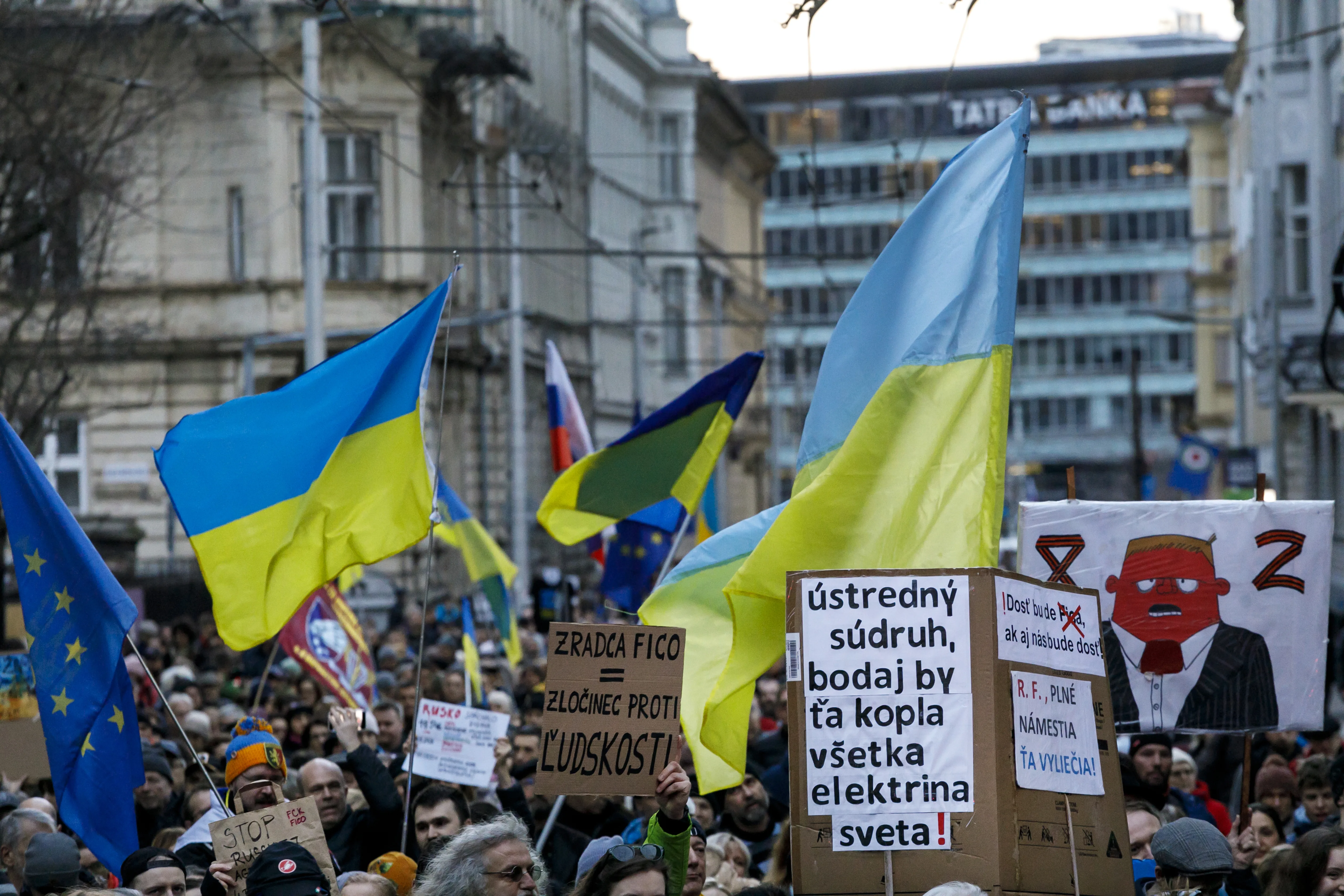 SR Ukrajina Pochod Solidarity Vojna Výročie