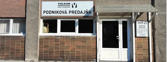 Vulkan Partizánske-outlet obchod