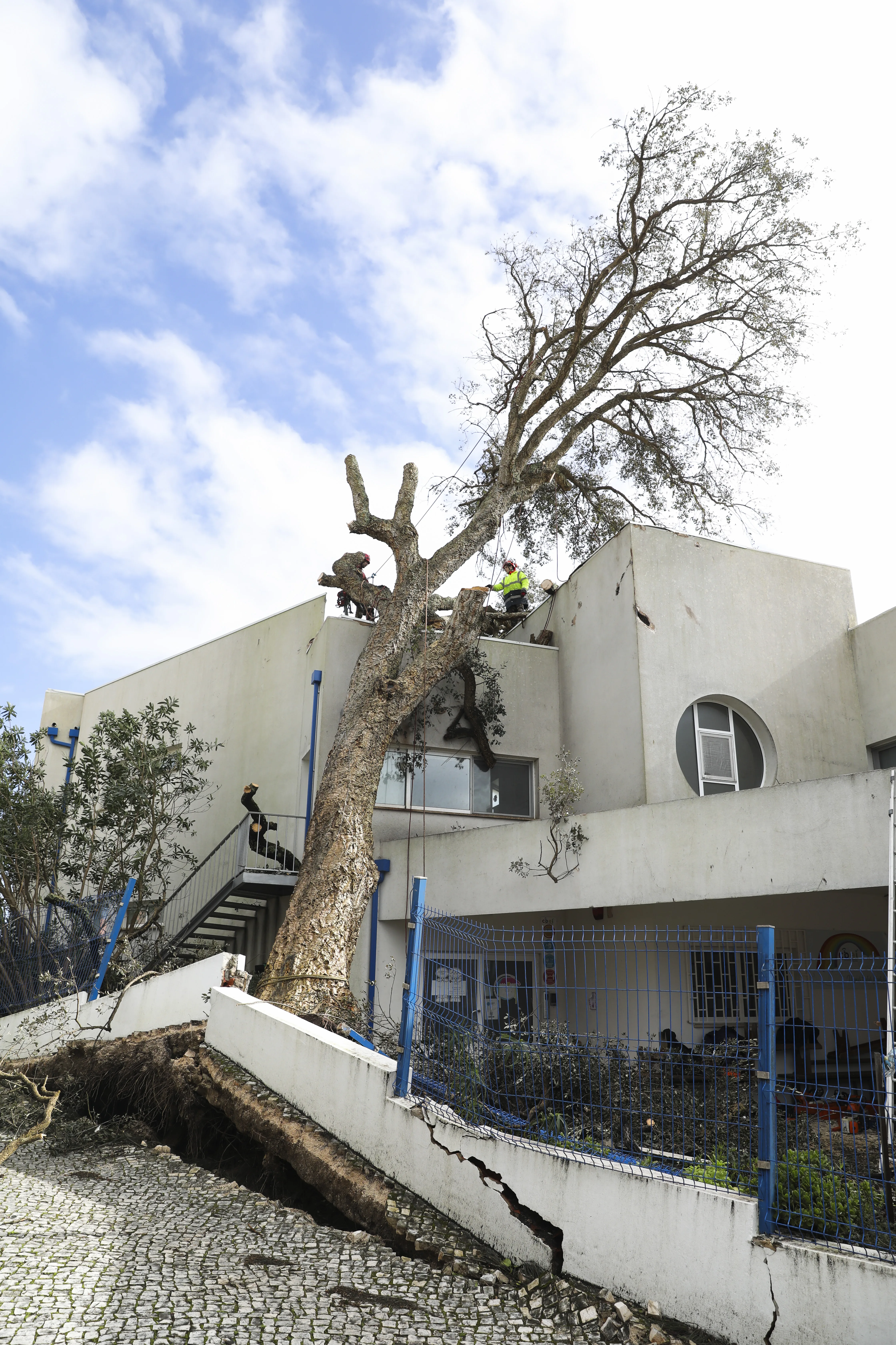 Portugalsko záplavy búrka Kristin