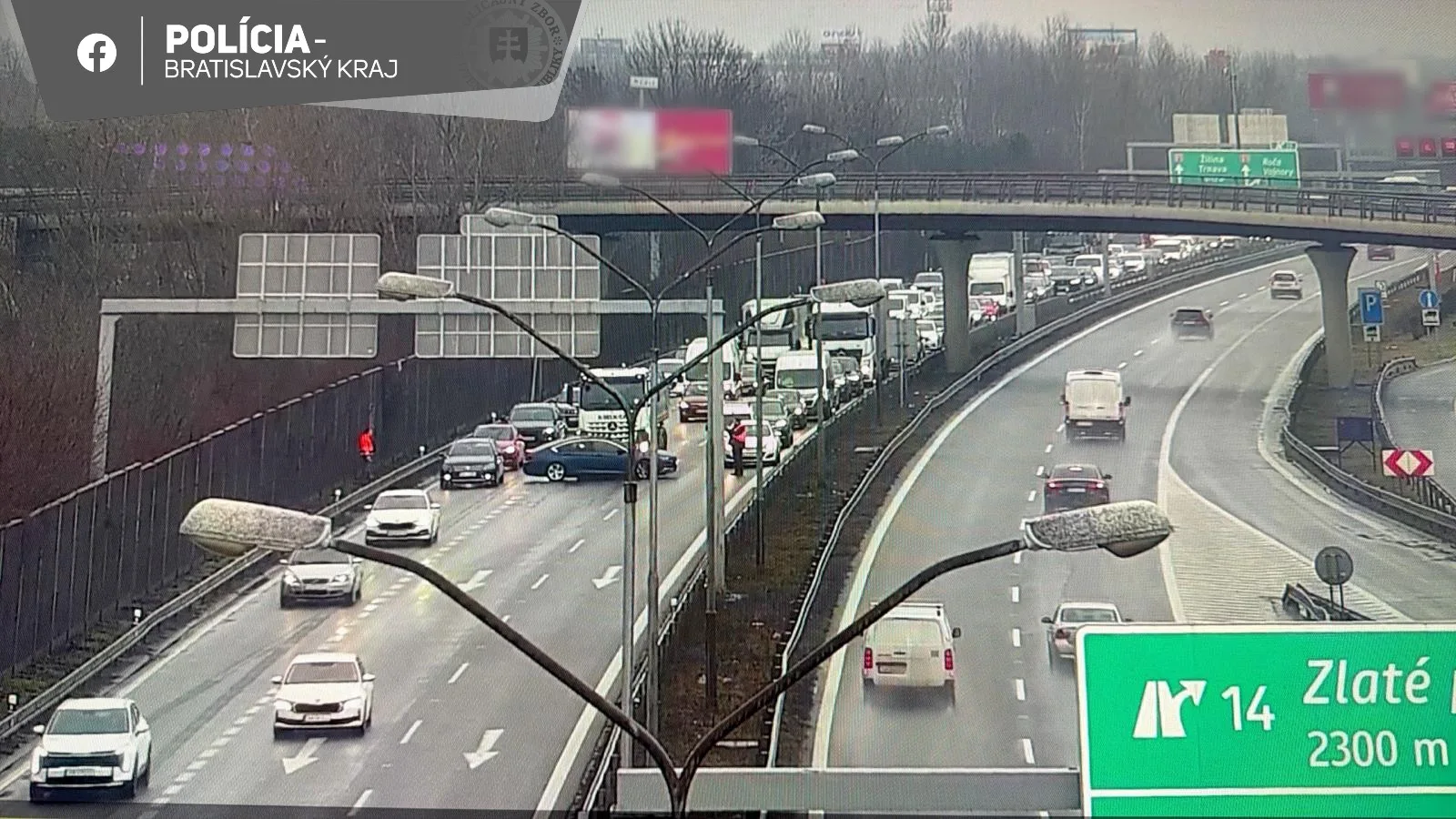 D1, Bratislava, nehoda