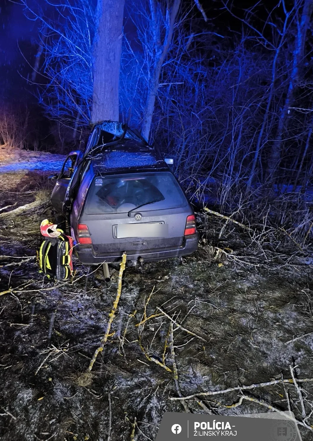 nehoda na Liptove v smere od obce Demänová na Jasnú