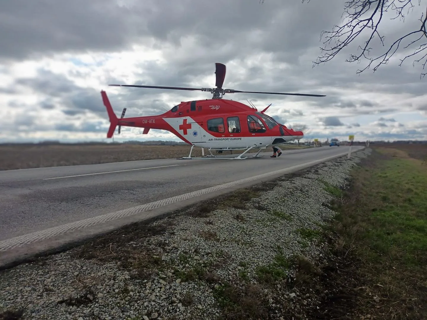 nehoda na ceste I/51 v obci Horná Seč v smere na Levice