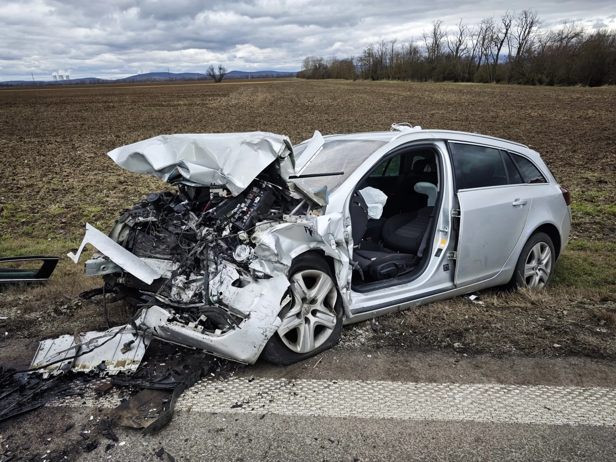 nehoda na ceste I/51 v obci Horná Seč v smere na Levice