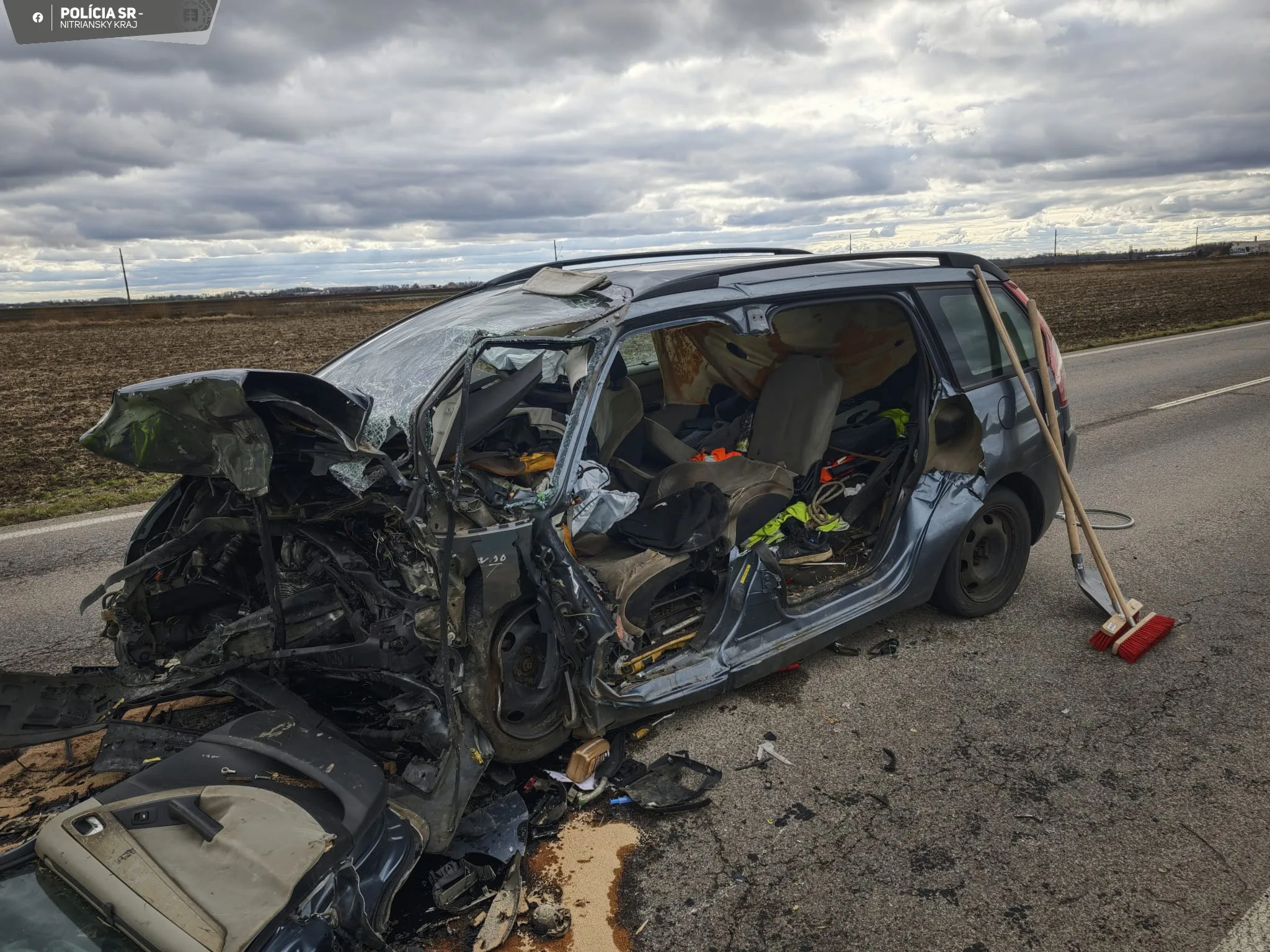 nehoda na ceste I/51 v obci Horná Seč v smere na Levice