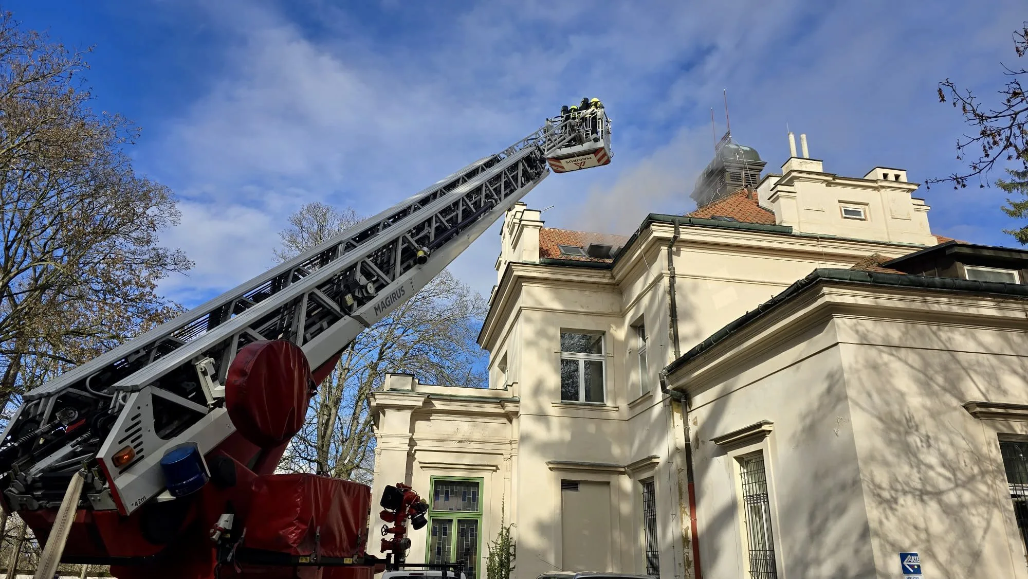 požiar v budove Národného ústavu pre autizmus
