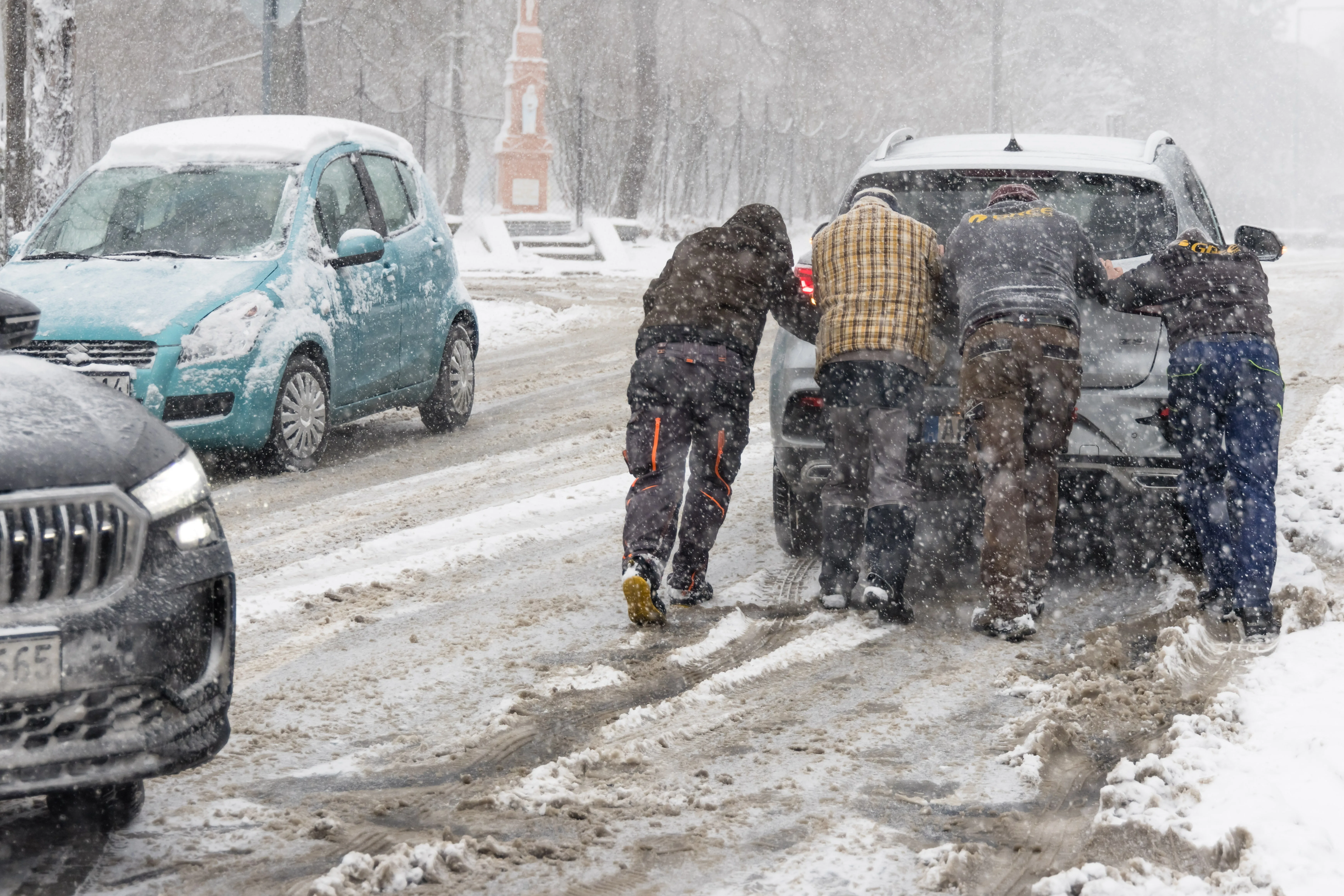 Maďarsko počasie zima sneh