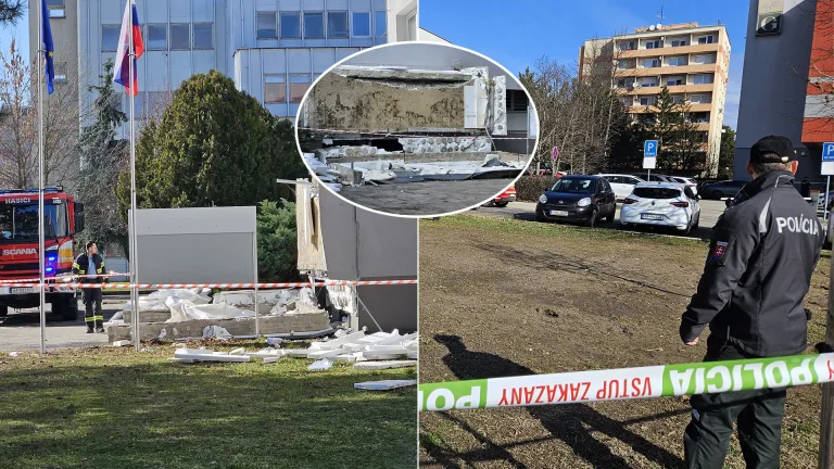 Komárno klientske centrum strecha pád úmrtie