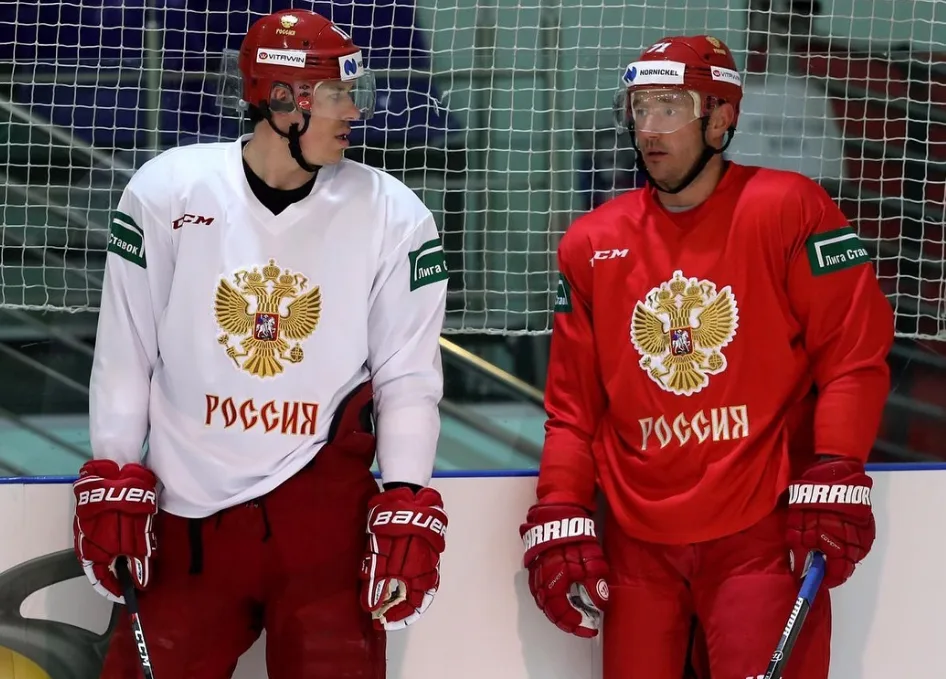 Jevgenij Malkin a Ilya Kovalčuk