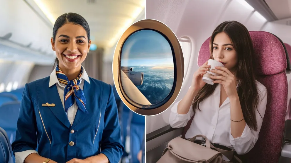 letuška, nápoj, lietadlo