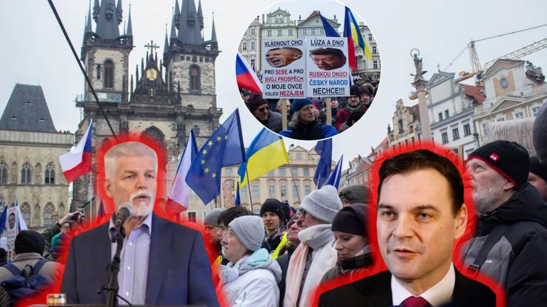 Praha, protest, Pavel, podpora, Macinka