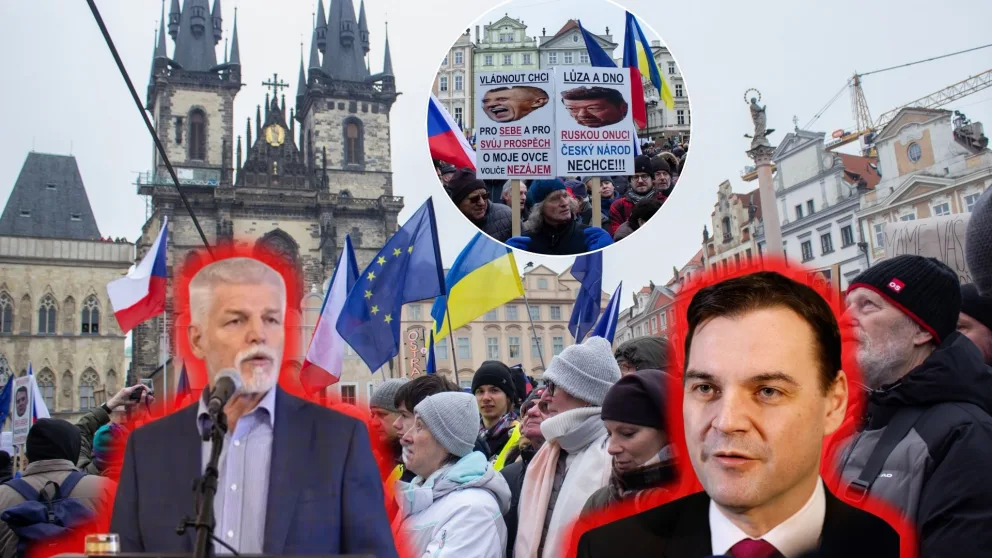 Praha, protest, Pavel, podpora, Macinka