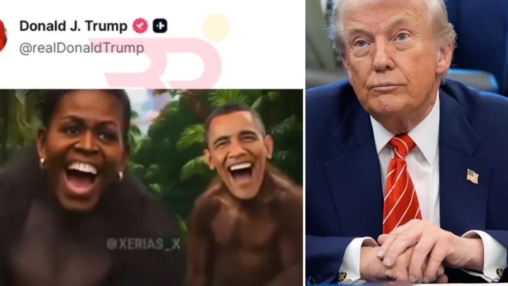 Trump, video, rasistické