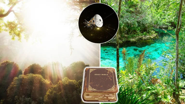 Rajská záhrada, Biblia, satelity