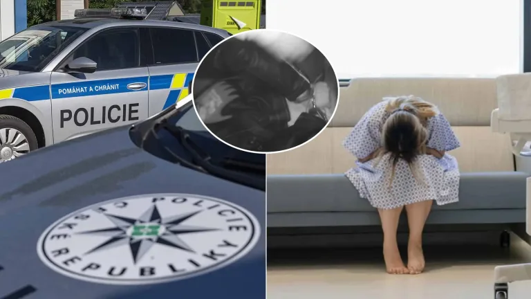 Česko polícia dievča nemocnica pacientka plač