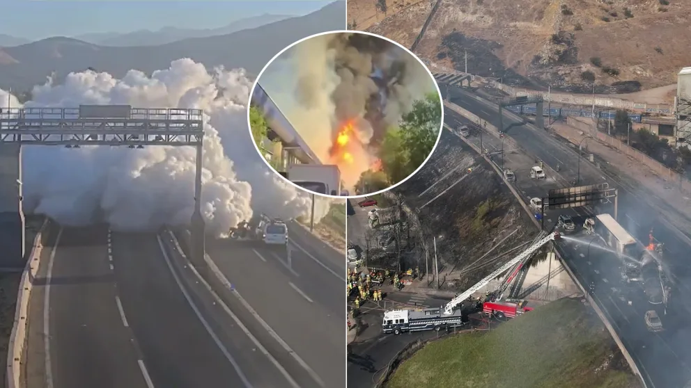 výbuch kamióna Čile