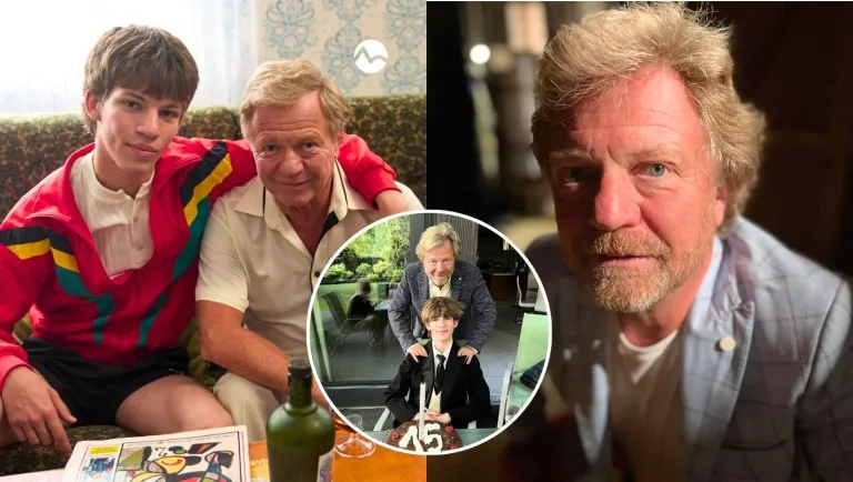 Herec Maroš Kramár a syn Marko.