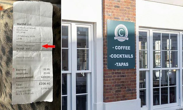 kaviareň, Británia, účet