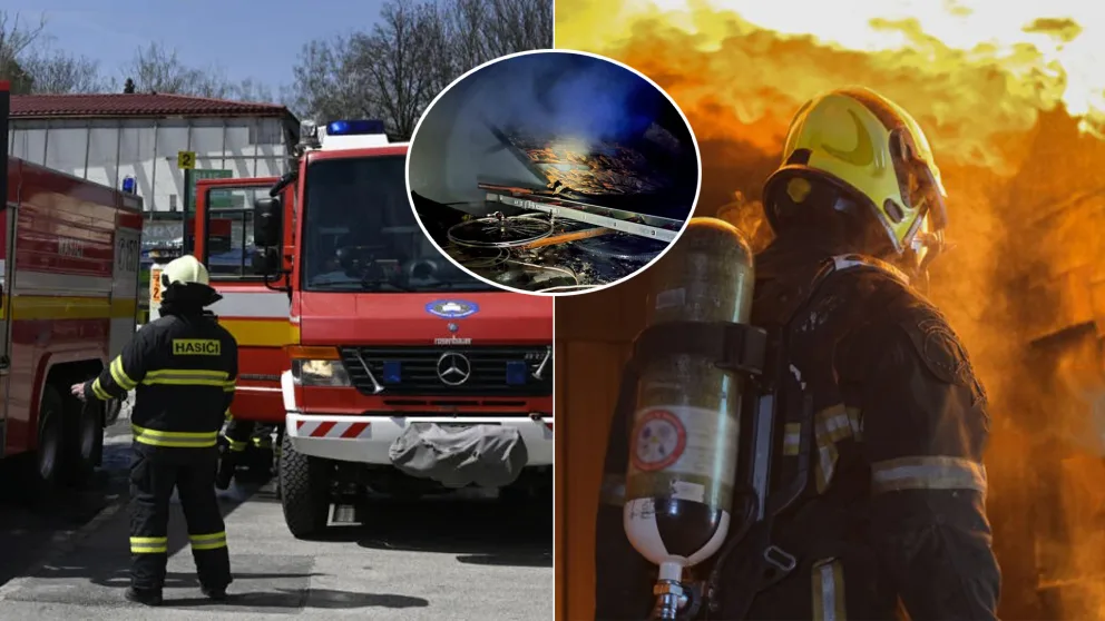 Šaštín-Stráže požiar strechy