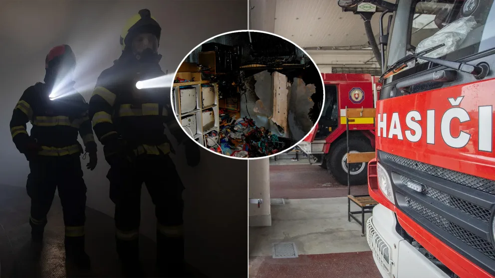 požiar v bytovom dome v obci Hviezdoslavov