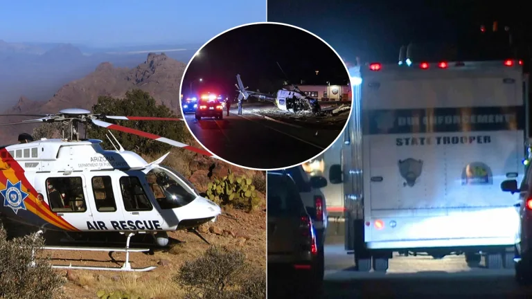 pád vrtuľníku v americkom meste Flagstaff v Arizone